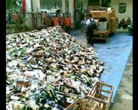 Jelang Ramadan Miras dan VCD Porno Dimusnahkan 