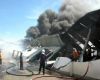Pabrik Taro Terbakar