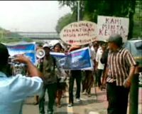 Korban Penggusuran Taman BMW Demo Walikota