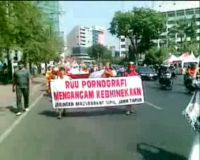 Aksi Tolak RUU Pornografi