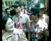 Meutia Hatta Tinjau Arus Mudik