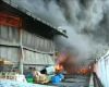 Gudang Kanvas Rem Terbakar