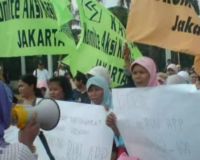 Aksi Dukung RUU Pornografi