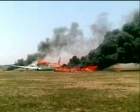 Aviantara Air Terbakar di Bandara Juanda