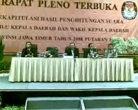 Rekapitulasi Suara Pilgub Jatim 