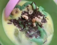 Pisang Ijo yang Bermandikan Vla