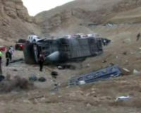 Bus Wisatawan Rusia Masuk Jurang