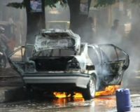 BMW Mantan Menteri Terbakar