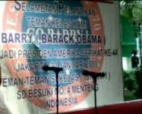 SDN 01 Menteng Selametan untuk Obama
