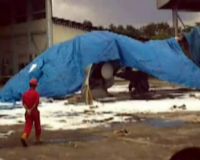 Heli Milik Pelita Air Terguling di Pondok Cabe