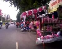 Jelang Valentine, Jalan Kayun Berubah Pink