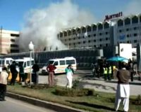 Hotel Marriott Pakistan Terbakar