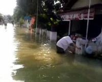 Banjir di Gresik Mulai Surut