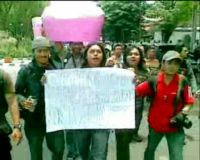Puluhan Wartawan Demo Satpol PP