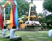 Suasana Nyepi di Pura Aditya