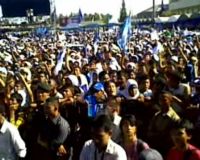 Massa Partai Demokrat Sambut SBY di NAD