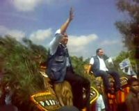 Kampanye di Lampung SB Naik Reog