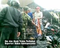 Ibu dan Anak Tewas Terbakar