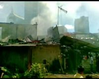 Kebakaran di Belakang Chase Plaza
