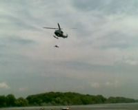 Simulasi Kecelakaan Pesawat TNI AL