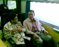 Boediono ke Bandung dengan KA Parahyangan