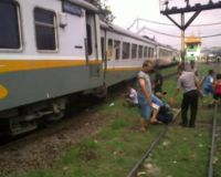 Kereta Bima Anjlok 