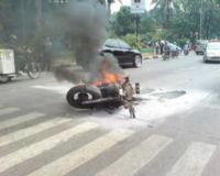 Moge Terbakar Dekat Pajaten Village