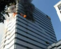 Wisma BII Surabaya Terbakar