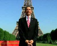 Patung Lilin Obama di Paris