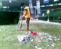 Rumput GBK Usai Kampanye SBY-Boediono