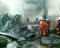 Gudang Thinner Terbakar di Tanjung Barat