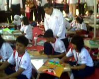 Presiden SBY Tinjau Lomba Cipta Seni Anak Nasional
