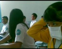 Bagi-bagi Masker ke Siswa SMP