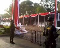 Upacara HUT ke-64 RI di Istana Merdeka Dijaga Ketat
