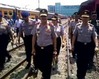 Kapolda Sidak Stasiun Pasar Turi