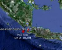 Gempa  6,4 SR di Ujung Kulon