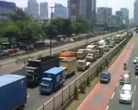 Kepadatan di Jl Gatot Subroto Mulai Mencair