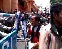 Aksi Dorong Warnai Demo GMPK