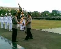 Parade Pasukan Sambut Kapolda Jatim Baru 