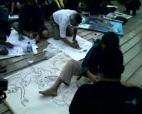 Aksi Seniman Dukung KPK di HI