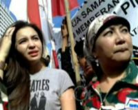 Manohara Demo Anti Korupsi