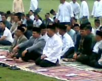 Kapolri Salat Id di Lapangan Bhayangkara