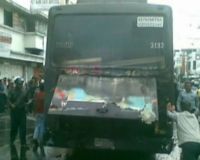 Bus Damri Terbakar
