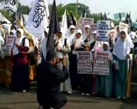 Aksi HTI Tolak Korupsi
