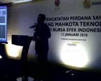 Emtek Jadi Tamu Perdana BEI di 2010