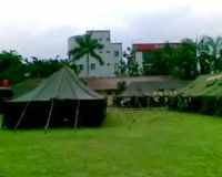 Personel Mabes Polri Siaga di Lapangan Bhayangkara