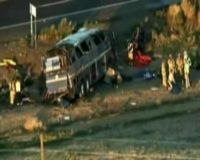 Sebuah Bus Terguling di Arizona