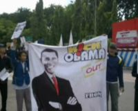 Aksi Tolak Obama ke Indonesia 