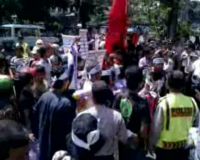 Kantor Menkeu Dilempari Telor