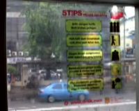 Stiker Cegah Pelecehan Dipasang di Halte TransJ